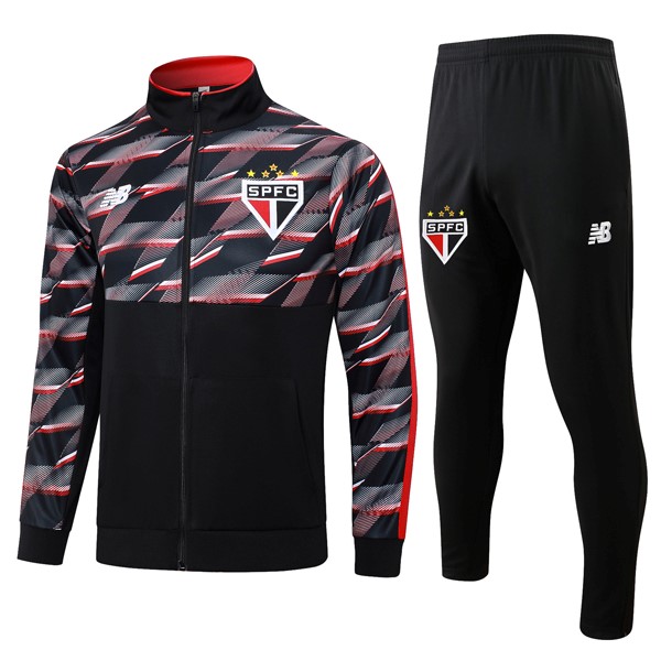 Chandal Sao Paulo 2024-25 Negro Rojo 3